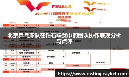 北京乒乓球队在钻石联赛中的团队协作表现分析与点评